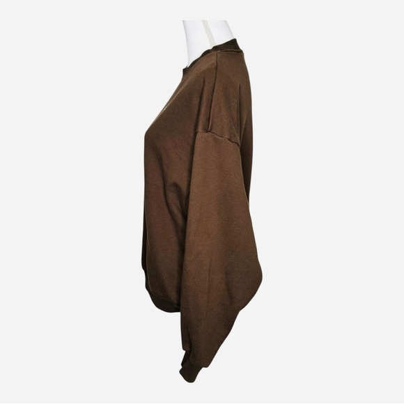 ALO Yoga Brown Crewneck Sweatshirt - Picture 3 of 11